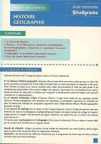 Histoire géographie