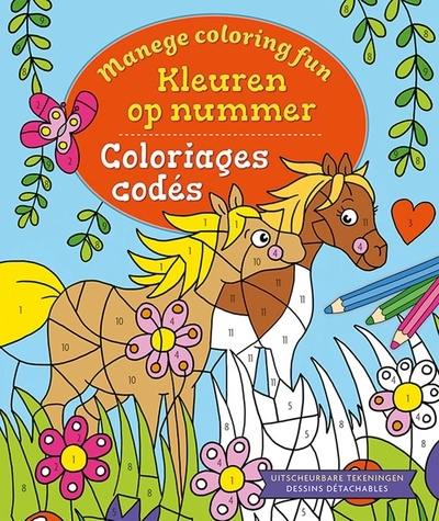 Manege coloring fun : coloriages codés. Kleuren op nummer