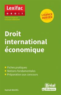 Droit international économique : licence, master