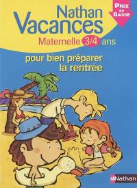 Nathan vacances maternelle, 3-4 ans : pour bien préparer la rentrée