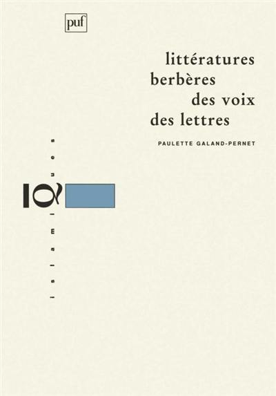 Littératures berbères : des voix, des lettres