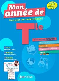 Mon année de terminale : tout pour une année réussie ! : enseignements communs