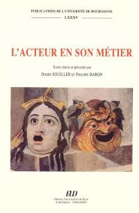 L'acteur et son métier