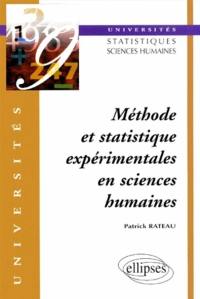 Méthode et statistique expérimentales en sciences humaines