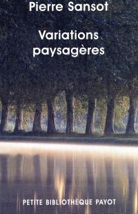 Variations paysagères : invitation au paysage