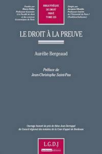 Le droit à la preuve