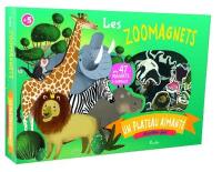 Les zoomagnets : un plateau aimanté et un livre-jeux : avec 47 magnets d'animaux