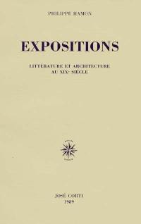 Expositions : littérature et architecture au XIXe siècle