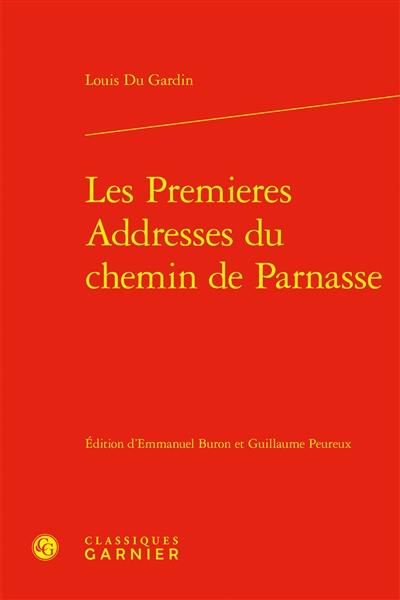 Les premieres addresses du chemin de Parnasse