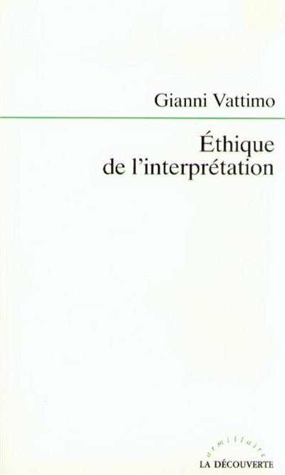 Ethique de l'interprétation