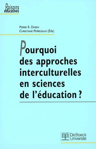 Pourquoi des approches interculturelles en sciences de l'éducation ?