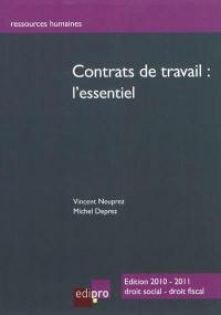 Contrats de travail : l'essentiel