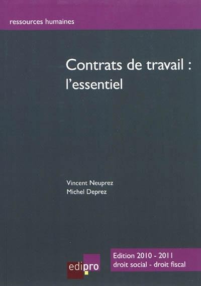 Contrats de travail : l'essentiel