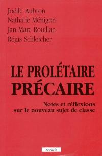 Le prolétaire précaire : notes et réflexions sur le nouveau sujet de classe