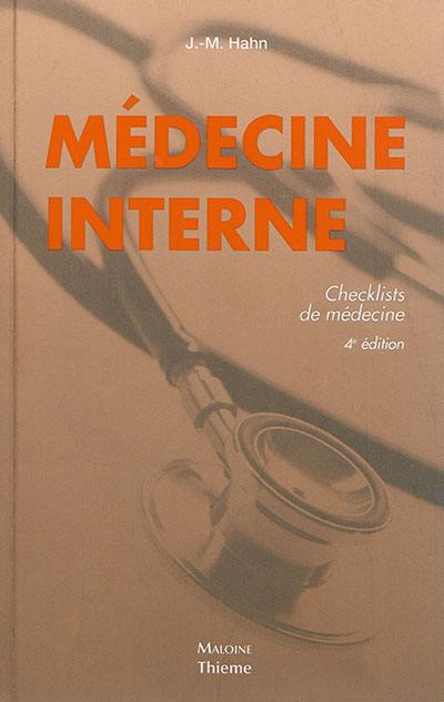 Médecine interne : checklists de médecine