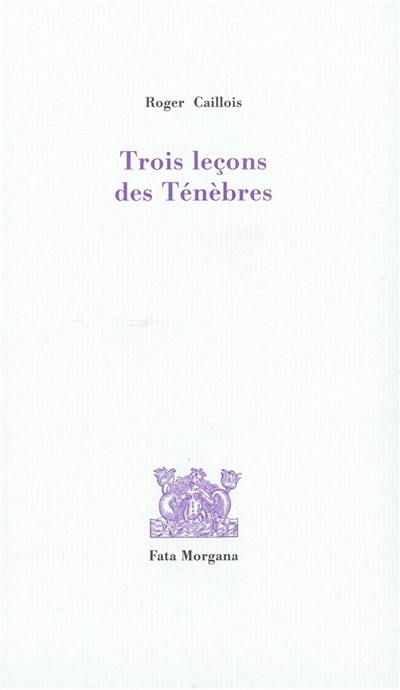 Trois leçons des ténèbres