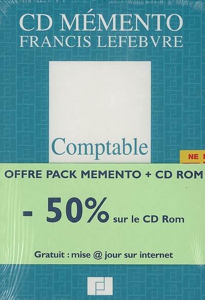 Pack comptable 2007 : mémento + CD-ROM