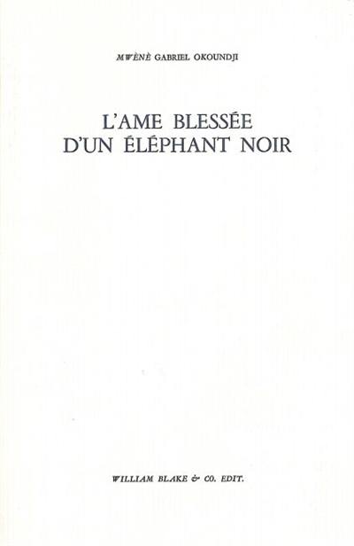 L'âme blessée d'un éléphant noir