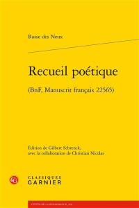 Recueil poétique : BnF, manuscrit français 22565