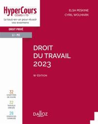 Droit du travail 2023 : droit privé L1-M2