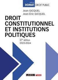 Droit constitutionnel et institutions politiques : 2023-2024