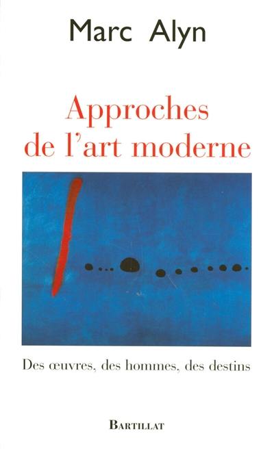 Approches de l'art moderne : des oeuvres, des hommes, des destins