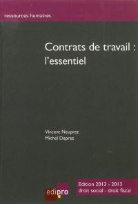 Contrats de travail : l'essentiel