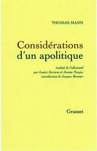 Considérations d'un apolitique