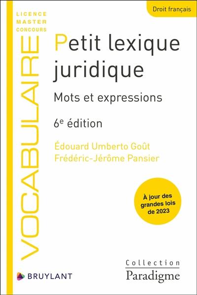 Petit lexique juridique : mots et expressions