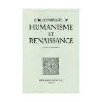 Bibliothèque d'humanisme et Renaissance, n° 80-2