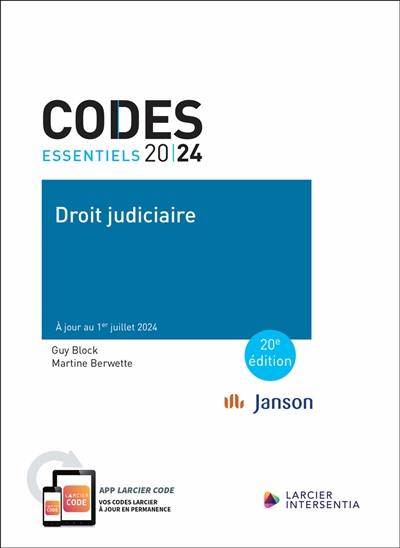 Droit judiciaire 2024