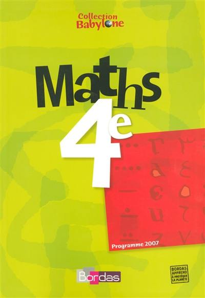 Maths 4e