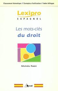 Les mots-clés du droit en espagnol