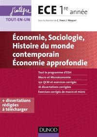 Economie, sociologie, histoire des sociétés contemporaines, économie approfondie : ECE 1re année