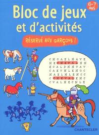 Bloc de jeux et d'activités, 6-7 ans : réservé aux garçons !