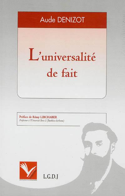 L'universalité de fait