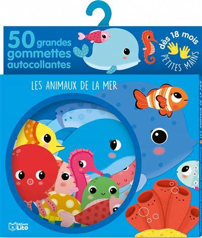 Les animaux de la mer : 50 grandes gommettes autocollantes