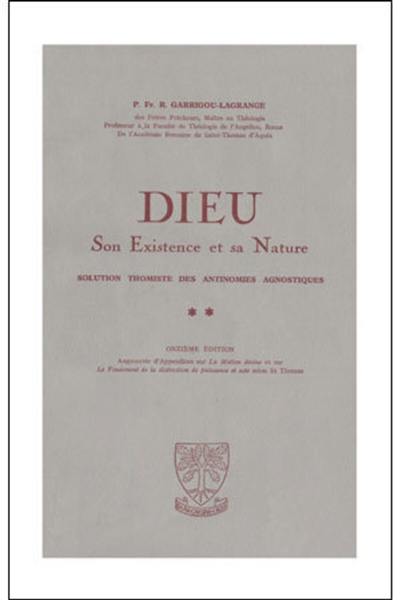 Dieu : son existence et sa nature