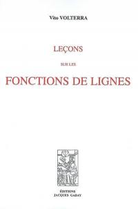 Leçons sur les fonctions de lignes