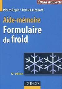 Formulaire du froid : aide-mémoire