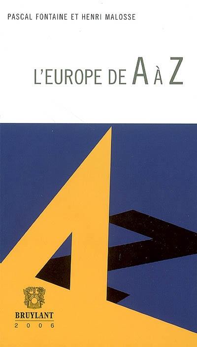 L'Europe de A à Z