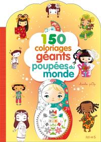 150 coloriages géants poupées du monde