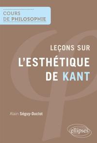 Leçons sur l'esthétique de Kant