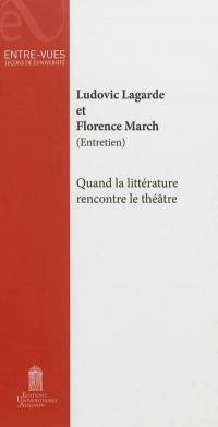 Quand la littérature rencontre le théâtre : entretien