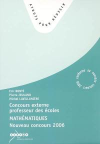 Concours externe de recrutement de professeurs des écoles, mathématiques : nouveau concours 2006