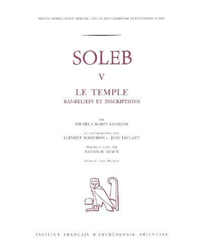 Soleb. Vol. 5. Le temple : bas-reliefs et inscriptions