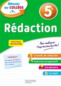 Rédaction 5e : nouveau programme