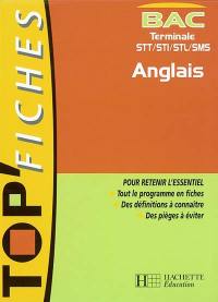 Anglais, Bac terminale STT, STI, STL, SMS