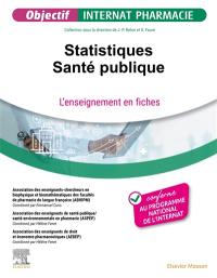 Statistiques : santé publique : l'enseignement en fiches