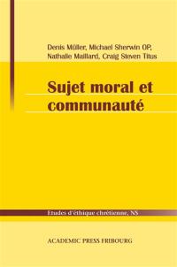 Sujet moral et communauté